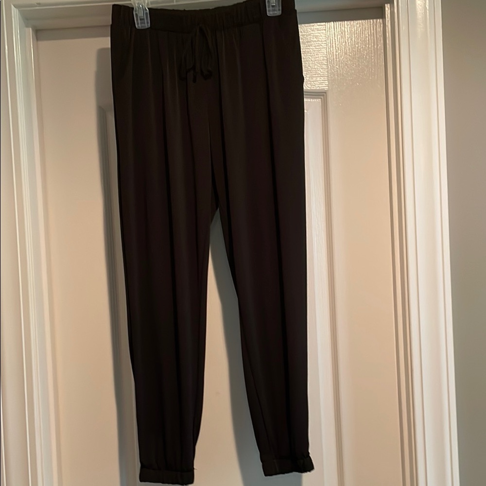 Brigette Brianna by Sexy Modest Black Jogger Pants